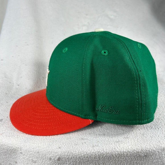 Fear of God x New Era MLB 59FIFTY Orange Green Fitted Hat 7 3/8 - Picture 2 of 6